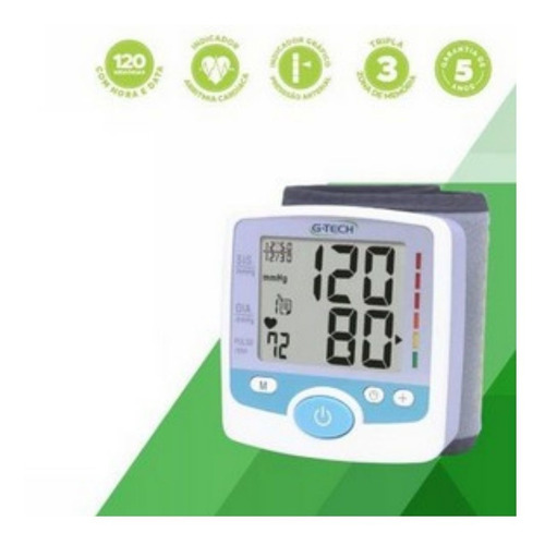 Imagem 2 de 2 de Aparelho Pressao Automático Digital De Pulso G-tech Bpgp200s