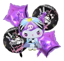 Comprar Set Globos X5 Kuromi Cinna Melody Decoración Cumples Fiestas