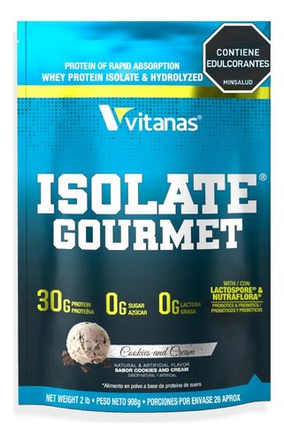 Isolate Gourmet - 2lb - Vitanas Hidrolizada - Invima
