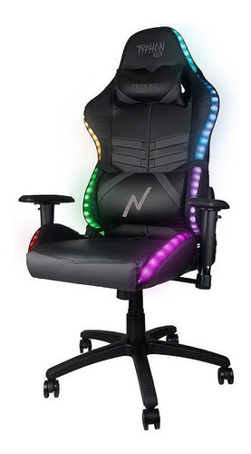 Silla Butaca Gamer Noga Typhon Rgb Led Almohadones Csi