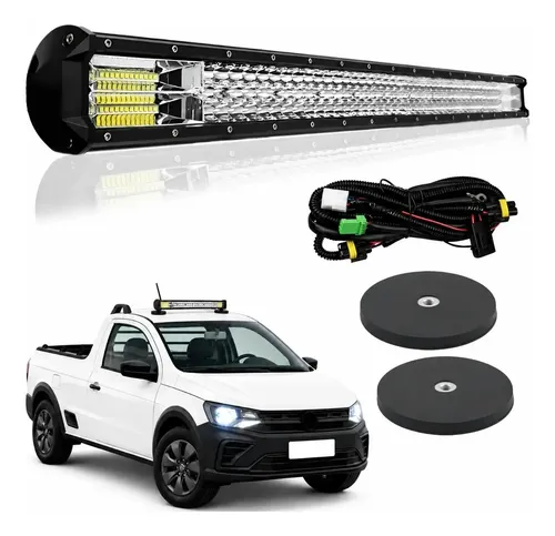 Farol Barra De Led 432w 80cm Forte Trator Colheitadeira