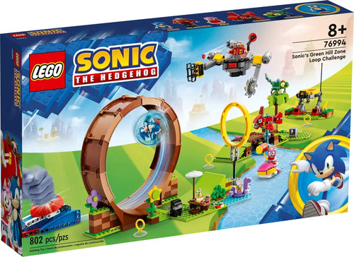 Lego Sonic Desafio Do Looping Na Colina Verde 802 Pçs 76994