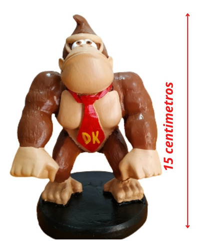 Donkey Kong Nintendo Boneco Em Resina Decoração Gamer