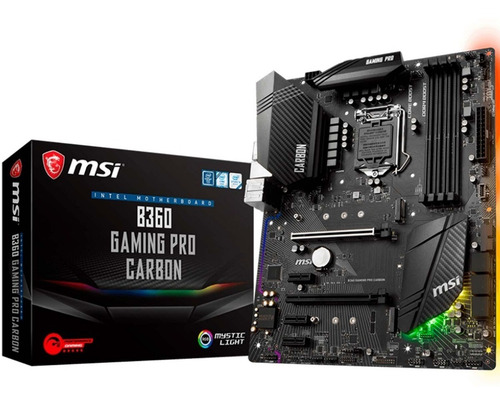 Tarjeta Madre Msi B360 Gaming Pro Carbon Ddr4 Socket 1151
