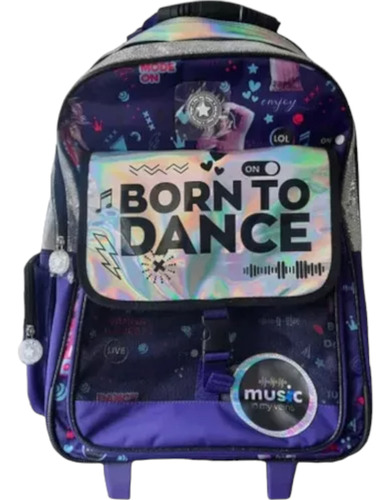 Mochila Con Carro Born To Dance 19 Pulgadas Phi Phi Bags 