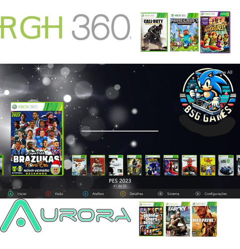 Xbox 360 1tb Com 2 Hd De 500gb 2 Controles Originais Kinect Preto (Recondicionado)