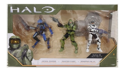Halo Infinite Set Figuras Jackal Sniper Master Chief Spartan
