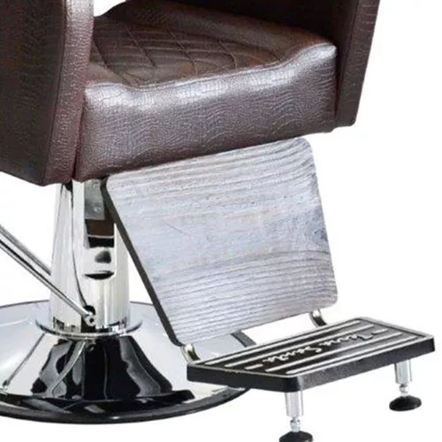 Cadeira Poltrona Para Barbeiro Caravaggio Reclinável cor Preto