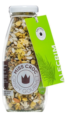 Kit 6x: Granola Crispy Alecrim Sem Glúten Garrafa Miss Croc