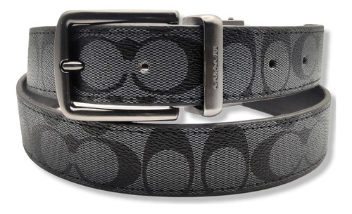 Cinturón Coach Reversible Doble Vista Unisex Troquelado