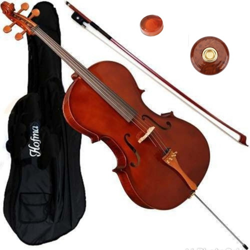 Kit Violoncelo Cello Hofma Hce 101 Completo + Bolachão
