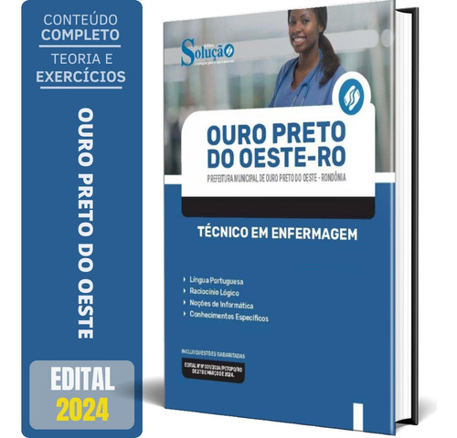 Apostila Prefeitura Ouro Preto Do Oeste Ro 2024 Técnico Em
