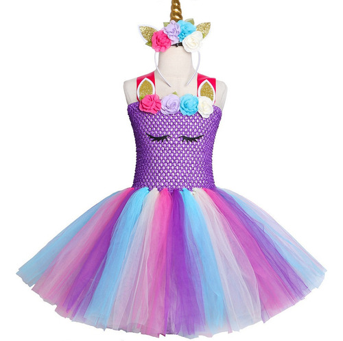 Unicornio Tutú Vestido Para Niños Disfraces Niños Diadema