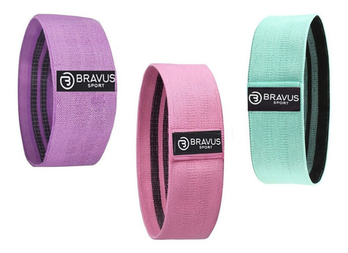 3 Hip Mini Bands Forte, Super Forte E Super Extra Forte