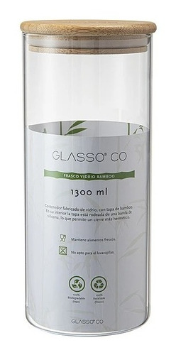 Imagen 1 de 3 de Contenedor Bamboo 1.3l Eco Glasso