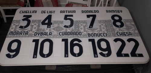 Numeros Juventus Local 20/21 