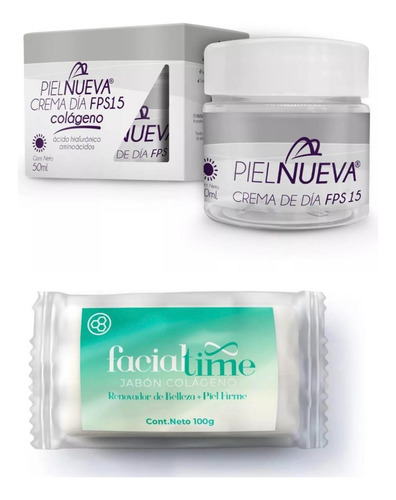 Pack Crema De Día Colageno 50g Fp15 Y Jabón Colágeno 100g