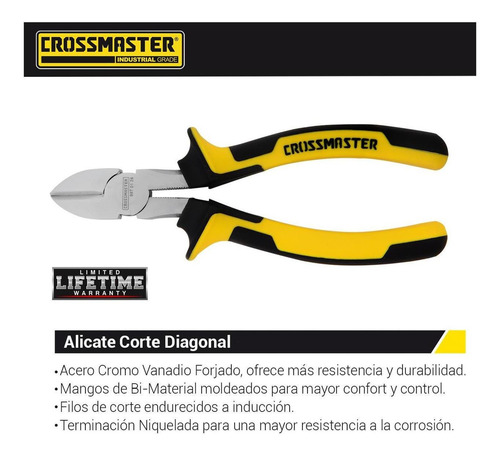 Alicate Corte Diagonal - Oblicuo 190 Mm Crossmaster 9970128