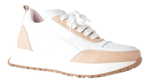 Imagen 2 de 8 de Zapatillas Urbanas De Cuero De Mujer Livianas Laki - Ferraro