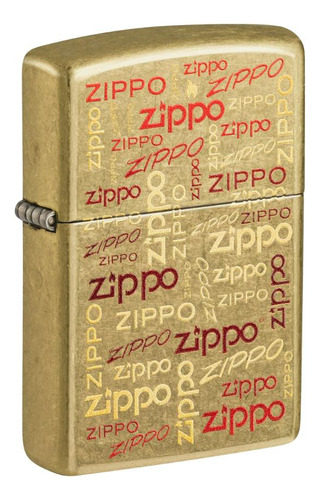 Encendedor Zippo Logos Design Dorado Zp48703