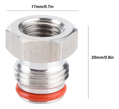 Conector Adaptador De Enchufe Unf Ffl X 19/32 Pulgadas 18 Pu