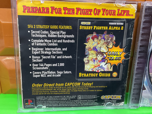 Street Fighter Alpha 2 Ps1 Original Completo *play Again* (Reacondicionado)