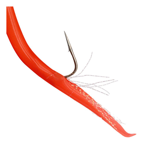 3 Anzuelo De Pesca, Señuelo De Pesca Suave, Cebo Rojo