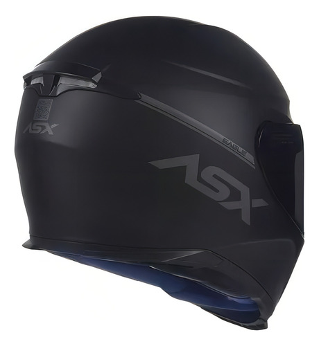 Capacete Asx Eagle Solid Fosco Preto/cinza 60 Preto/cinza 59/60