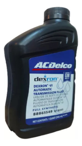 Aceite Atf Dexron 6 Vi Vl Caja Automatica Acdelco Chevrolet