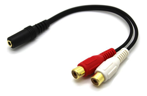 Cable De Audio Estéreo Auxiliar De 2 Rca Macho A Hembra De 3