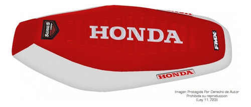 Funda Honda 110 Wave New S Fmx Series Rojo/blanco/blanco Asi