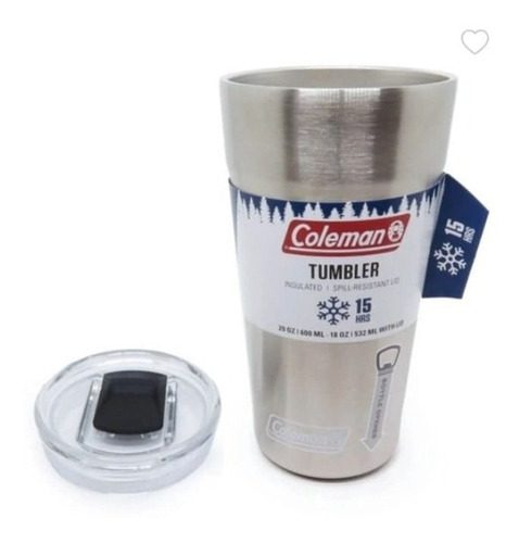 Copo Térmico Com Tampa 600ml Coleman Inox O Original