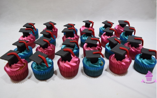 12 Cupcakes Egresados Graduacion Licenciado Eventos !