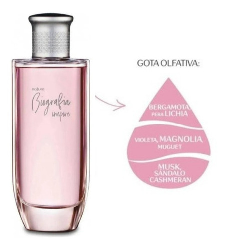 Perfume Femenino Biografía Inspire Natura 100 Ml