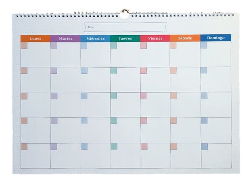 Calendario Mensual Colores 35x50 Cm