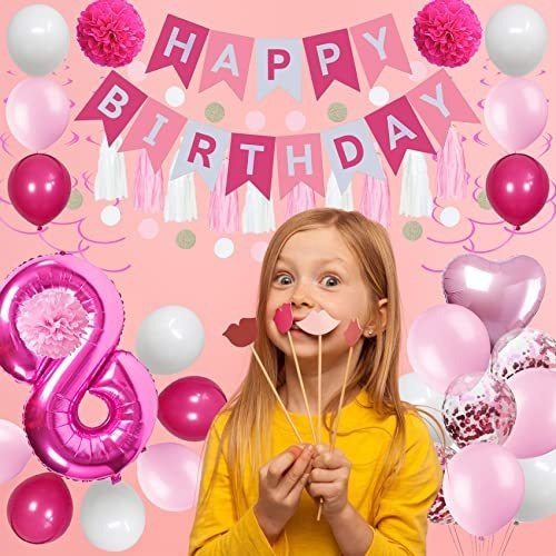 Globos De Fiesta Infantil Dulces Decoraciones De 8 Cumpleaño