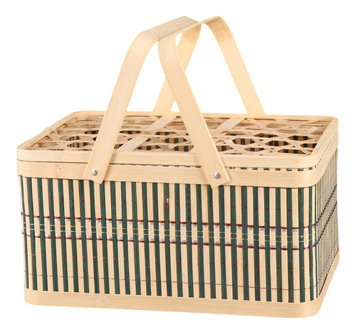 Cesta De Picnic Cesta Tejida Contenedor De Huevos Cesta