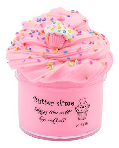 Slime  Pink Cake Butter 200ml De Mantequilla Prefabricado, B