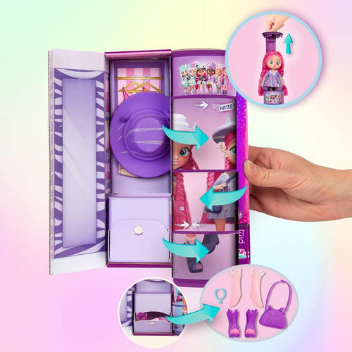Cry Babies Bff Muñeca Katie Con Sorpresas, 20 Cm Temporada 1