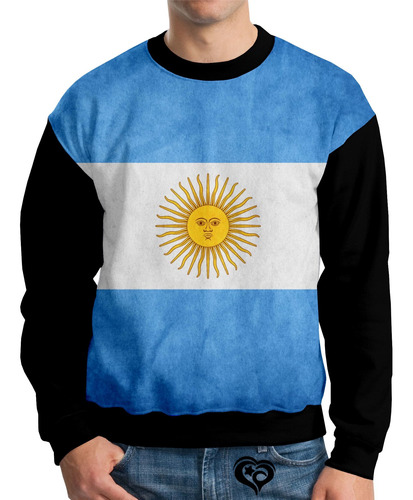 Moletom Bandeira Argentina Adulto Unissex Blusa Casaco