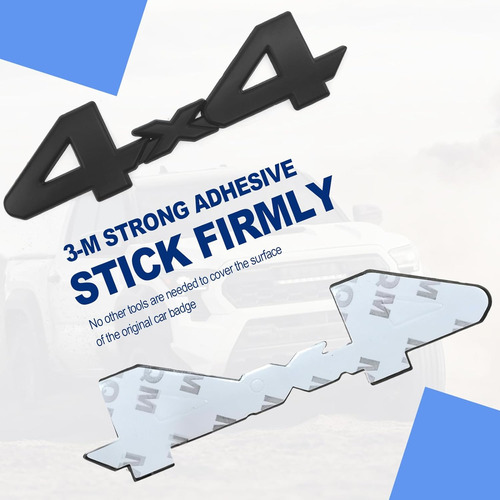 Insignia Universal De 4 X 4 Con Logotipo 3d, Repuesto De Adh