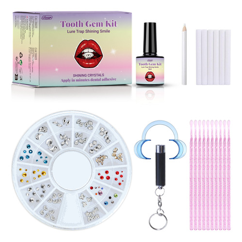 Tooth Decoration Diy Diente Gema Kit Con Cristal Pegamento