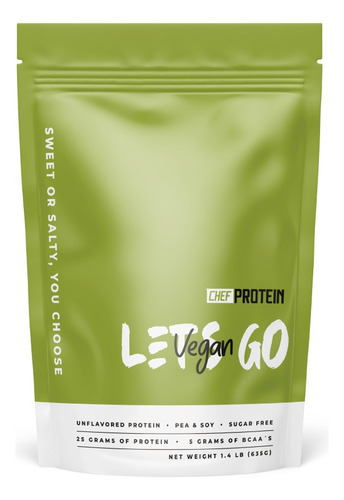 Proteína Vegana Chef Protein Vegan 635 Grs. Original Refill