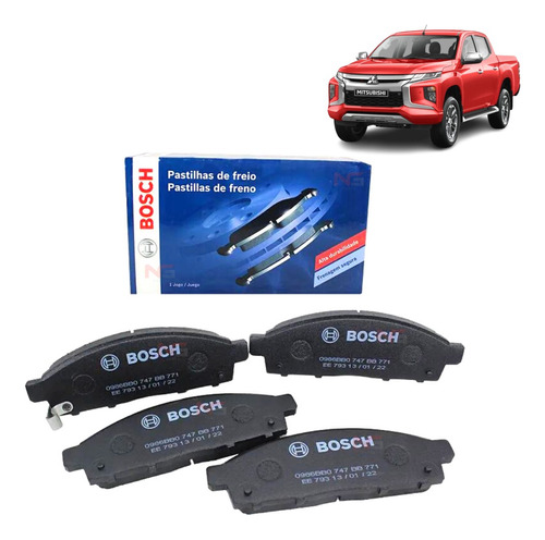 Pastillas Delanteras Mitsubishi L200 06-23 2.4/2.5/3.2 Bosch