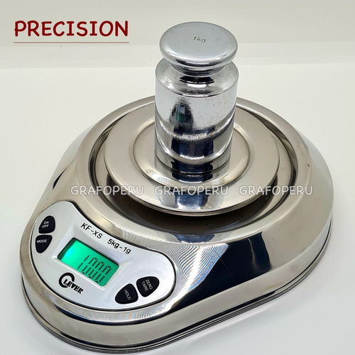 Imagen 2 de 6 de Balanza Gramera Acero Cocina Digital Henkel Profesional