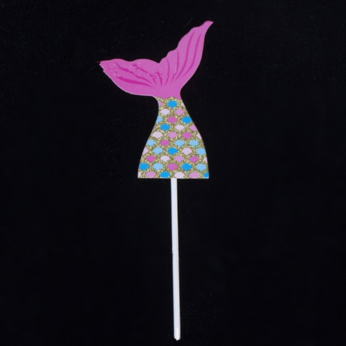 Decoraciones Doradas Para Tartas Con Forma De Cola De Sirena
