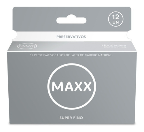 Maxx Super Fino Preservativos 12 Unidades