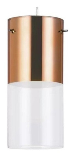 Imagem 3 de 7 de Lustre Pendente De Vidro Cobre 3 Lâmpadas First Bronzearte