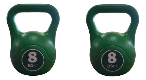 2 Pesas Rusas Bsfit Kettlebell Plastica 8k Fitness Mancuerna