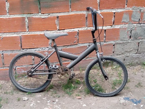 Bicicleta Rod 20, Negro Con Pedal Negro, Buen Estado